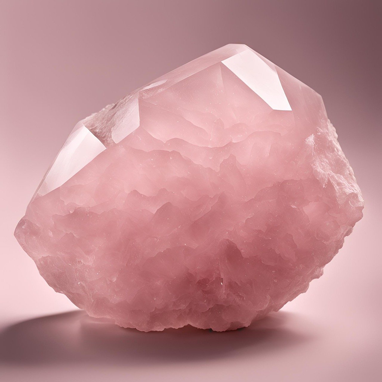 ai-generated-rose-quartz Pink Gemstones