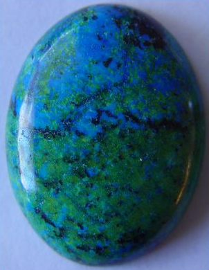 Azurite gemstone